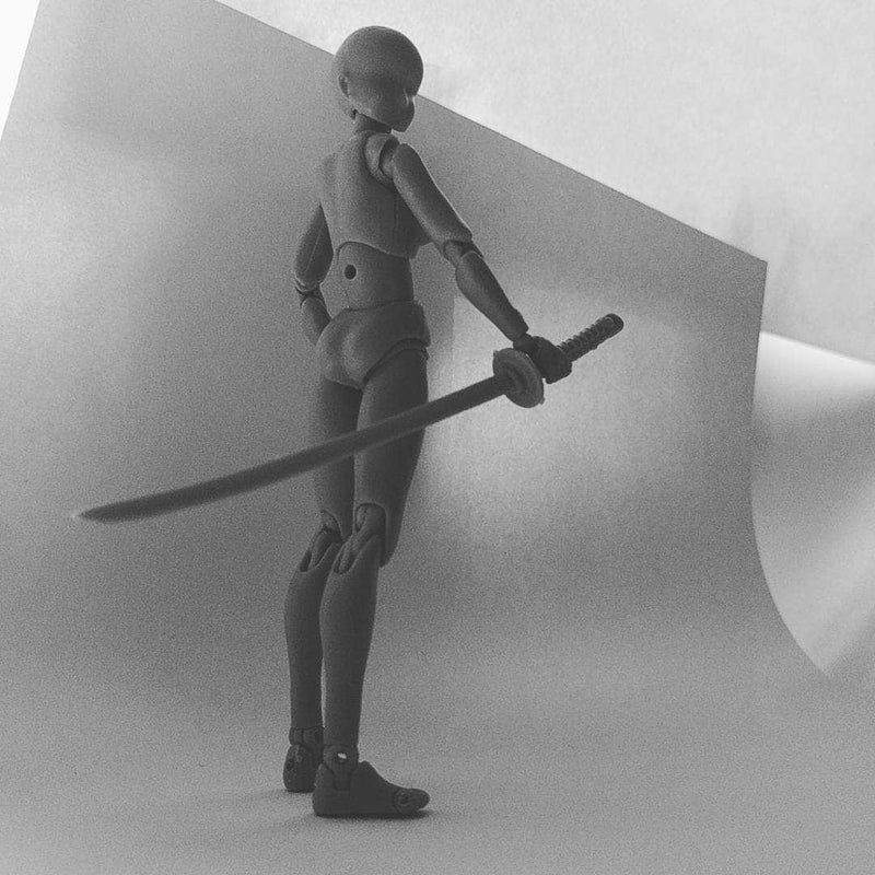 Body Chan Model Drawing Figure - Grey