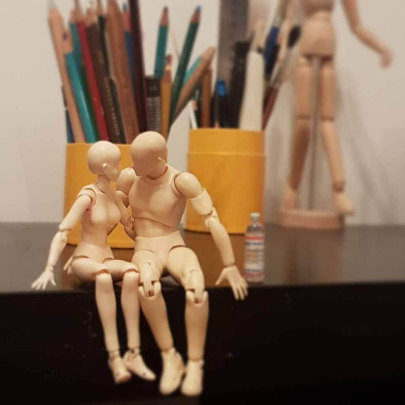 Body kun + Body chan - 2in1 pack - Light Complexion Drawing Figurines