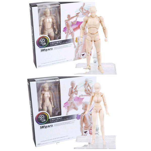 Body kun Drawing Figures Models for Artists Male + Female - DX Set Light Complexion (2in1 Special Deal)