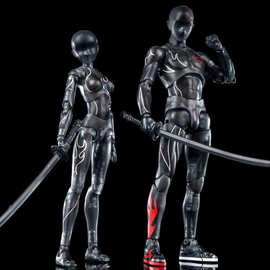 Body kun Drawing Figures Models for Artists Male + Female - World Tour Collector (2in1 Special Deal) No Display Stand