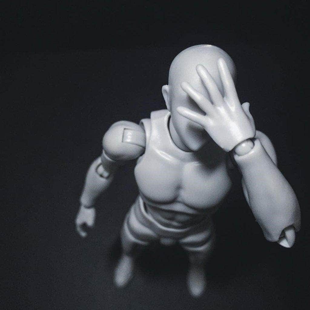 Body Kun Model Drawing Figure - Grey