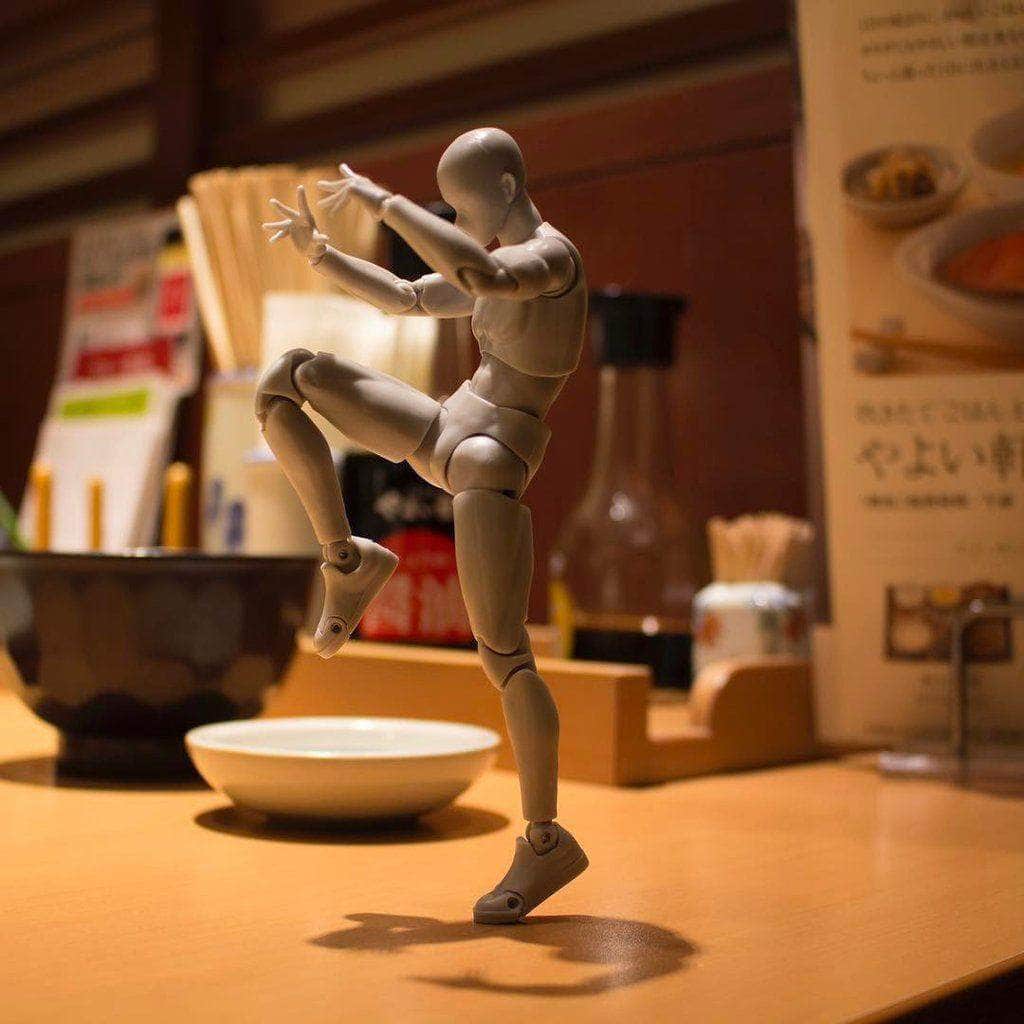 Body Kun Model Drawing Figure - Grey