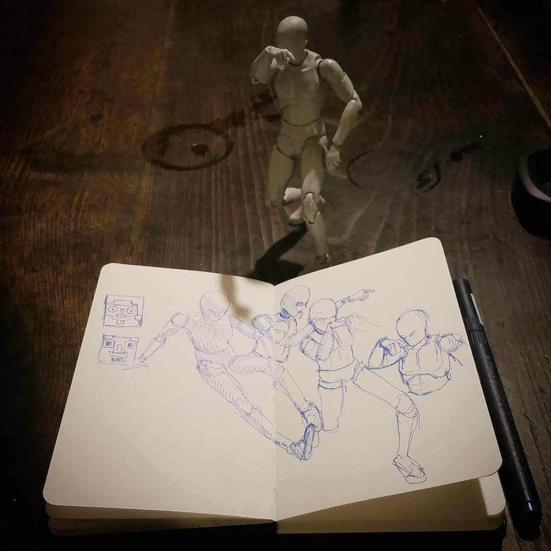 Body Kun Model Drawing Figure - Grey